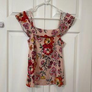 Express floral off the shoulder top